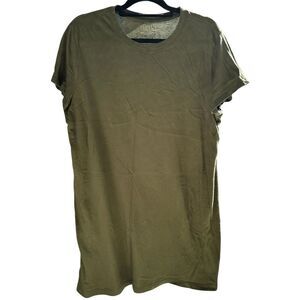 Time and Tru Women's Olive Green Crew Neck Dress Size L